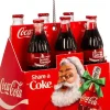 Kurt S. Adler kerstornament six pack Coca-Cola flesjes 6,68 x 4,45 x 6,68 cm