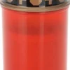 LED herdenkingslicht rood D 7 H 12 cm