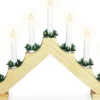 LED kaarsenbrug naturel / wit 41 x 6 x 33 cm