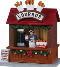 Lemax Caddington Village kerstdorpminiatuur churros (churro kraam) 14,3 x 10,2 x 16,8 cm
