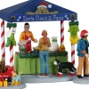 Lemax Caddington Village kerstdorpminiatuur santa claws & paws (dierenkraam) 22,4 x 8,8 x 11,3 cm 3-delig