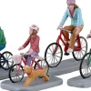 Lemax Caddington Village kerstdorpminiatuur family bike ride (fietstocht familie) 11,7 x 7,1 x 7,6 cm 4-delig