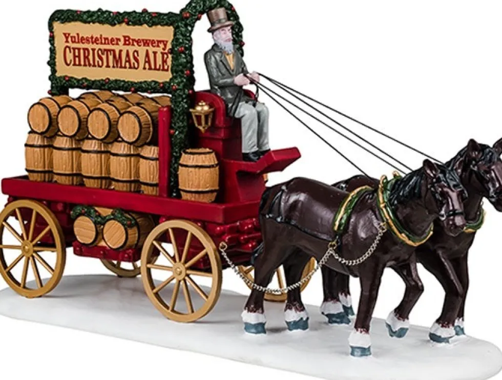 Lemax Caddington Village kerstdorpminiatuur christmas ale delivery (bier bezorger) 7,8 x 24,5 x 13,6 cm