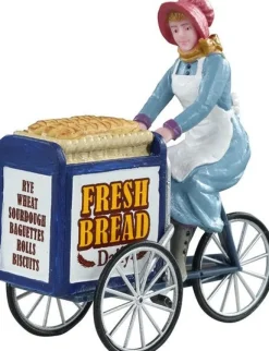 Lemax Caddington Village kerstdorpminiatuur bakery delivery (levering bakker) 7,5 x 3 x 7,5 cm