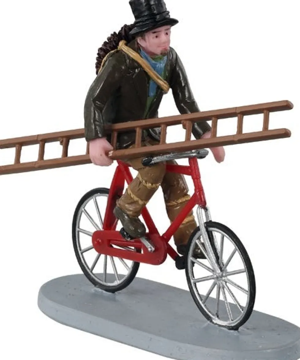 Lemax Caddington Village kerstdorpminiatuur travelling chimney sweep (schoorsteenveger) 8,3 x 3,2 x 8 cm