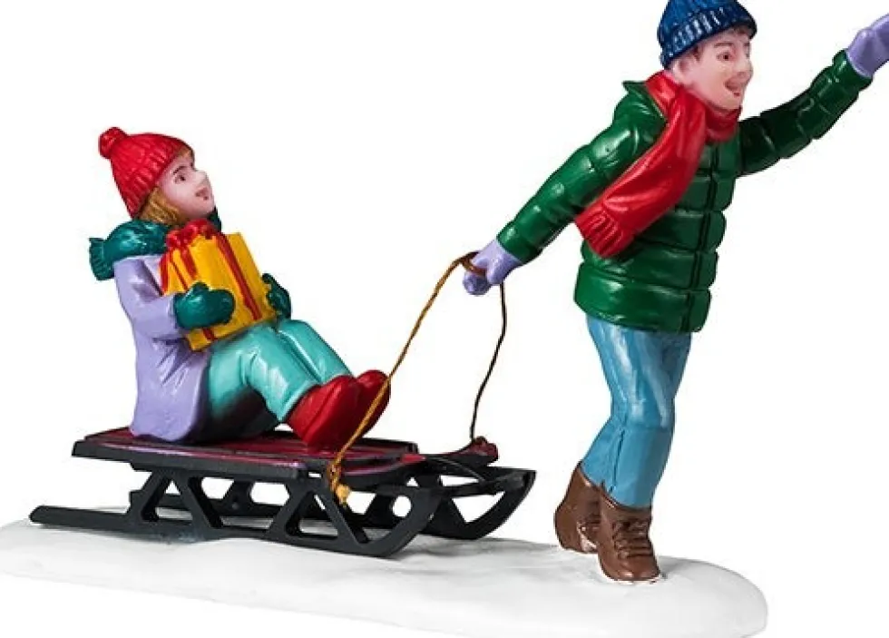 Lemax Caddington Village kerstdorpminiatuur christmas eve visit (kerstavond) 2,8 x 8,2 x 5,7 cm