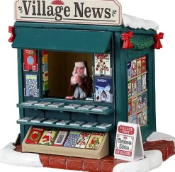 Lemax Caddington Village kerstdorpminiatuur good news day (nieuwskraam) 9 x 11,5 x 11 cm
