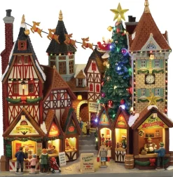 Lemax Caddington Village kerstdorp christkindle square (dorpscentrum) 11 x 28 x 27,5 cm
