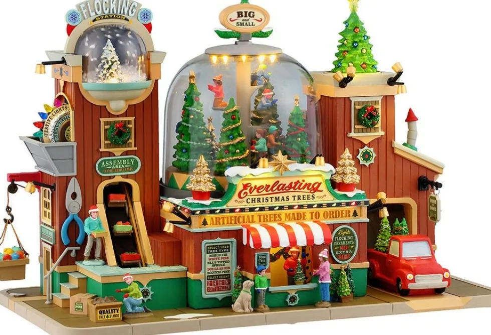 Lemax Caddington Village kerstdorp everlasting christmas tree (kerstboom winkel) 18,8 x 34,2 x 23,3 cm