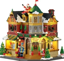 Lemax Caddington Village kerstdorp tidings and joy (speelgoedwinkel) 26,4 x 22,4 x 26,7 cm