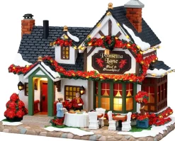 Lemax Caddington Village kerstdorp poinsettia lane b&b (bed & breakfast) 26,7 x 18,8 x 30,4 cm
