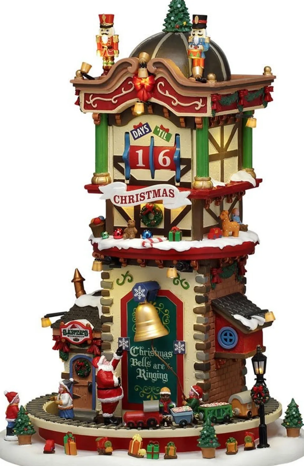 Lemax Caddington Village kersthuisje christmas countdown (kerstklok) 29,4 x 26,4 x 39,7 cm