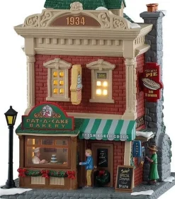 Lemax Caddington Village kersthuisje pat-a-cake bakery (bakkerij) 19,4 x 19,9 x 23,8 cm
