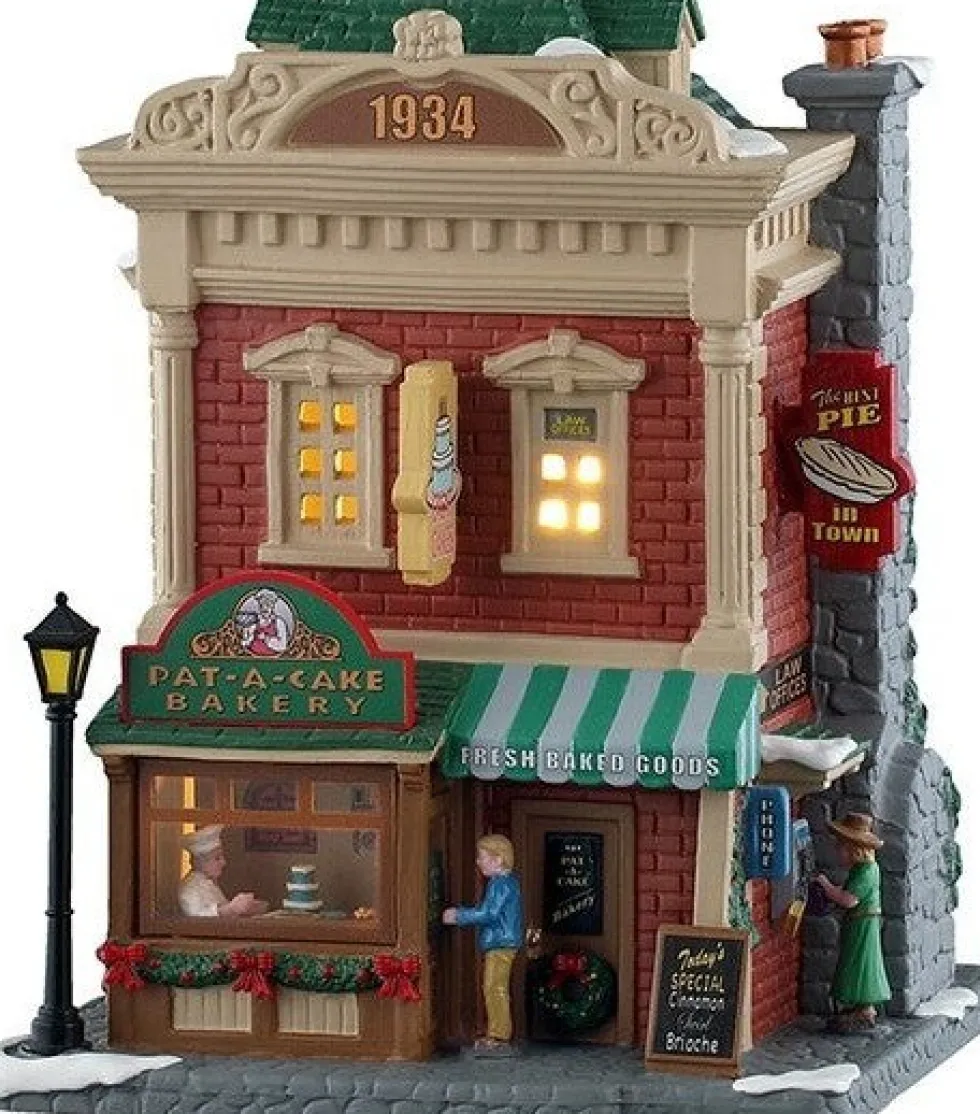 Lemax Caddington Village kersthuisje pat-a-cake bakery (bakkerij) 19,4 x 19,9 x 23,8 cm