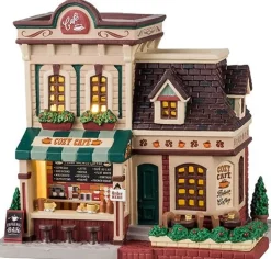 Lemax Caddington Village kersthuisje cozy café (café) 12,5 x 17,5 x 17 cm