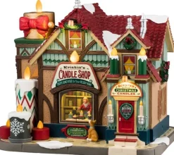 Lemax Caddington Village kersthuisje kristins candle (kaarsen winkel) 16 x 21,5 x 19 cm