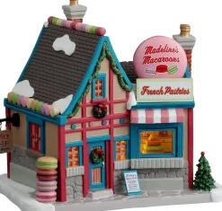 Lemax Caddington Village kersthuisje madeline's macarons (gebakswinkel) 14 x 19 x 17,5 cm
