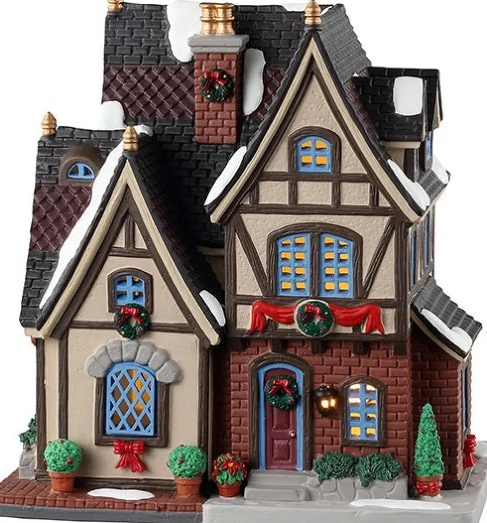 Lemax Caddington Village kersthuisje burghers house (woonhuis) 16,6 x 15,4 x 27,9 cm