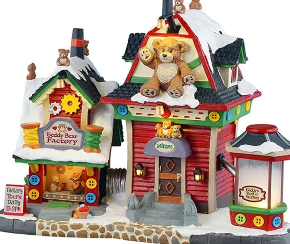 Lemax Caddington Village kersthuisje teddy bear factory (speelgoedwinkel) 17,1 x 13,8 x 18,9 cm