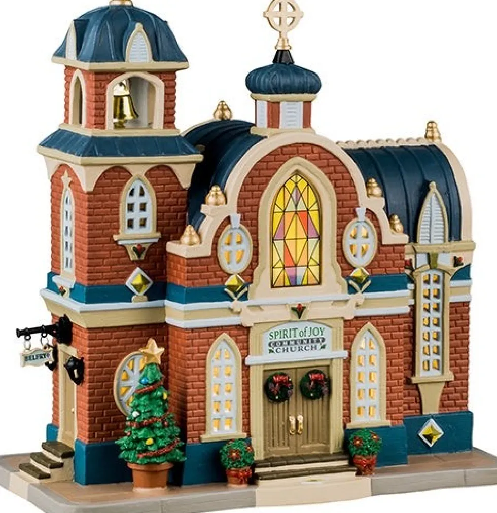 Lemax Caddington Village kersthuisje spirits of joy church (kerk) 12 x 21,5 x 22 cm