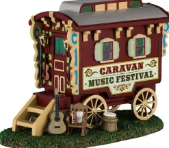 Lemax Carnival kerstdorpminiatuur caravan music festival (pipowagen) 8,6 x 16,2 x 11,9 cm