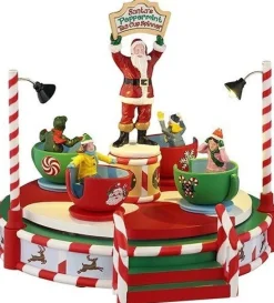 Lemax Carnival kerstdorp santa's peppermint teacup (kermisattractie) 26,7 x 15,3 x 26,4 cm
