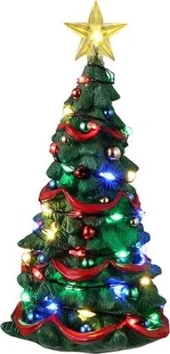 Lemax General kerstdorpminiatuur joyful christmas tree (kerstboom) 6 x 6,2 x 12,3 cm