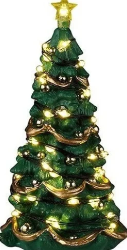 Lemax General kerstdorpminiatuur joyful christmas tree (kerstboom) 12,1 x 6,6 x 20,2 cm