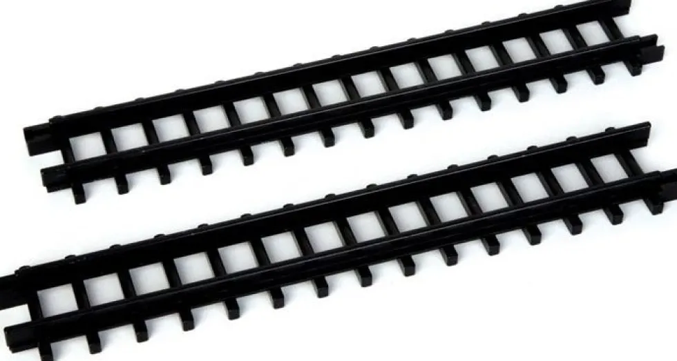 Lemax General kerstdorpminiatuur track straight (treinrails recht) 50 x 4,4 x 1,2 cm 2 stuks
