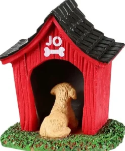Lemax General kerstdorpminiatuur welcome to dogtown (hondenhok) 5 x 4,5 x 5,7 cm