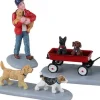 Lemax General kerstdorpminiatuur puppy parade (puppies uitlaten) 20,4 x 3,5 x 5,8 cm 3-delig