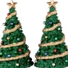 Lemax General kerstdorpminiatuur classic christmas tree (kerstbomen) 7 x 3,5 x 6,5 cm 2 stuks
