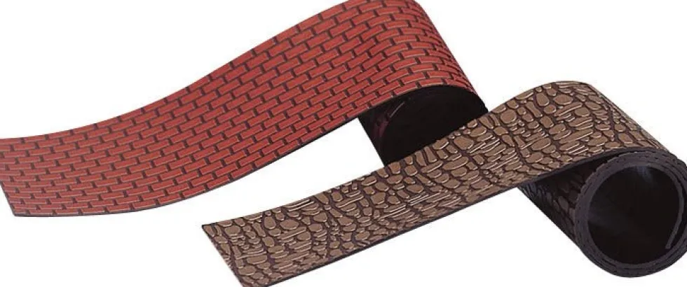 Lemax General kerstdorp ondergrond brick and pebble roads (stenen straatje) 45,7 x 12,7 x 0,1 cm 2 stuks
