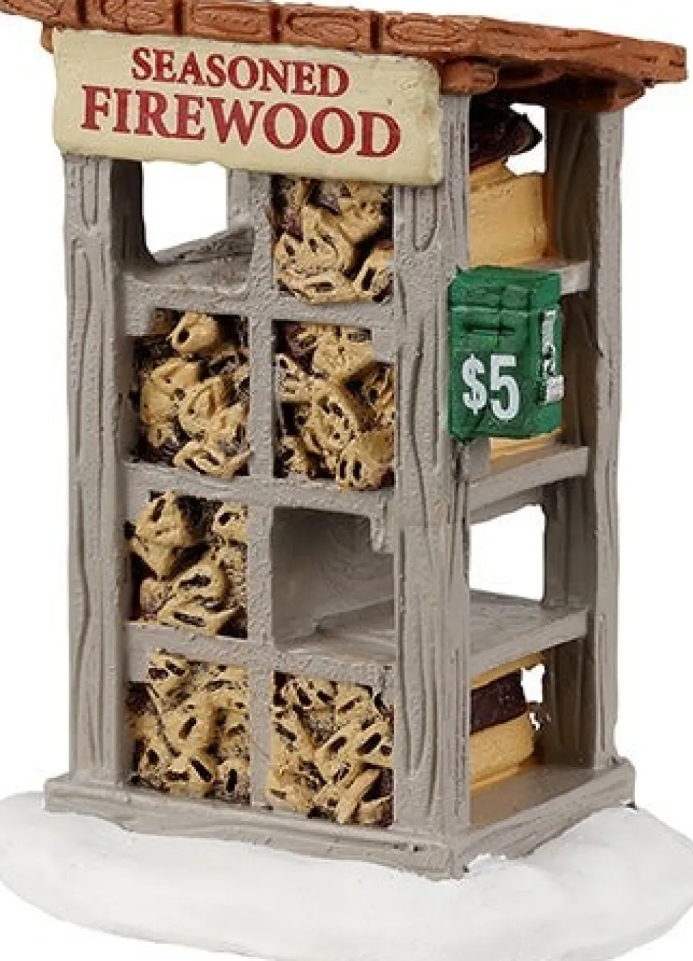 Lemax Harvest crossing kerstdorpminiatuur Firewood For Sale (brandhout te koop) 4,6 x 5,7 x 7,4 cm