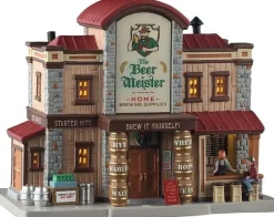 Lemax Harvest Crossing kersthuisje beer meister home brewery (bierbrouwerij) 22,8 x 18,9 x 26,4 cm