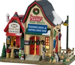 Lemax Harvest Crossing kersthuisje precious paws (honden winkel) 21,6 x 15,2 x 27,4 cm