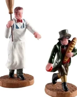 Lemax kerstdorpminiatuur Artful Dodger (slimme dief) 2-delig 6,6 x 3,5 x 8 cm