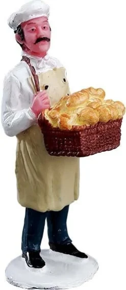 Lemax kerstdorpminiatuur bread delivery (levering brood) 2,7 x 2,5 x 6,7 cm