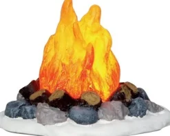 Lemax kerstdorpminiatuur campfire (kampvuur) H 4 cm