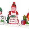 Lemax kerstdorpminiatuur Christmas garden gnomes (tuinkabouters) 7,8 x 1,8 x 3,2 cm 3-delig