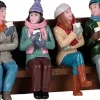Lemax kerstdorpminiatuur coffee and friends (koffie en vrienden) 8,5 x 4 x 5,5 cm