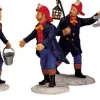 Lemax kerstdorpminiatuur fireman (brandweermannen) H 6,9 cm