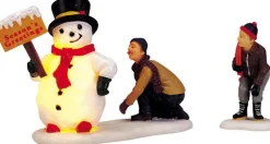 Lemax kerstdorpminiatuur frosty's friendly greeting (sneeuwpop) H 6 cm