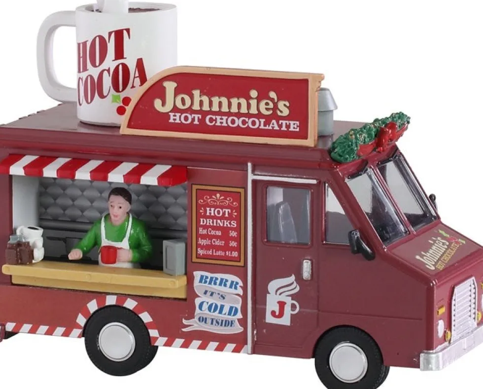 Lemax kerstdorpminiatuur Johnnie's hot chocolate (Johnnie's warme chocolade) 14,5 x 6,6 x 10,9 cm