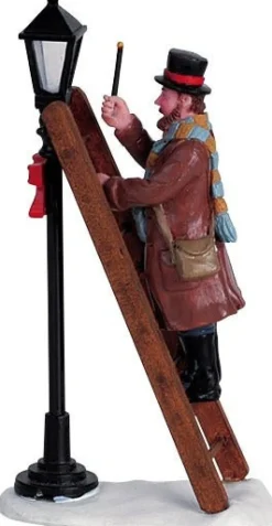 Lemax kerstdorpminiatuur lamplighter H 11,3 cm