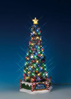 Lemax kerstdorpminiatuur majestic christmas tree (kerstboom) 17 x 14,5 x 34 cm