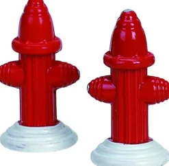 Lemax kerstdorpminiatuur Metal Fire Hydrant (brandkraan) 2 x 4 x 4,3 cm 2 stuks
