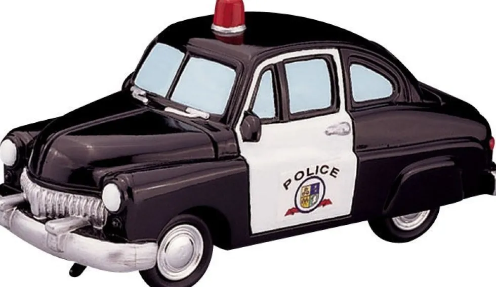 Lemax kerstdorpminiatuur police squad car (politieauto) H 4,9 cm