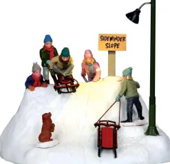 Lemax kerstdorpminiatuur Ready To Launch (sleeën) 17,4 x 15 x 15,8 cm