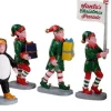 Lemax kerstdorpminiatuur Santa's Elf Parade (elfenoptocht) 3 x 19 x 8,4 cm 7-delig